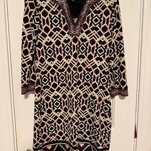 White House Black Market Geometric Pattern Dress